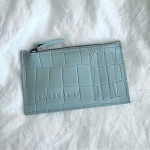 Longchamp Croc Card Case